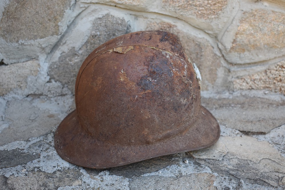 Old fireman's helmet