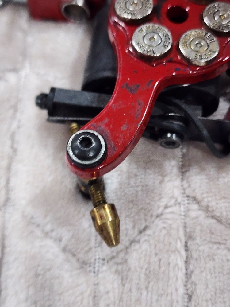 RED REVOLVER LINER TATTOO MACHINE