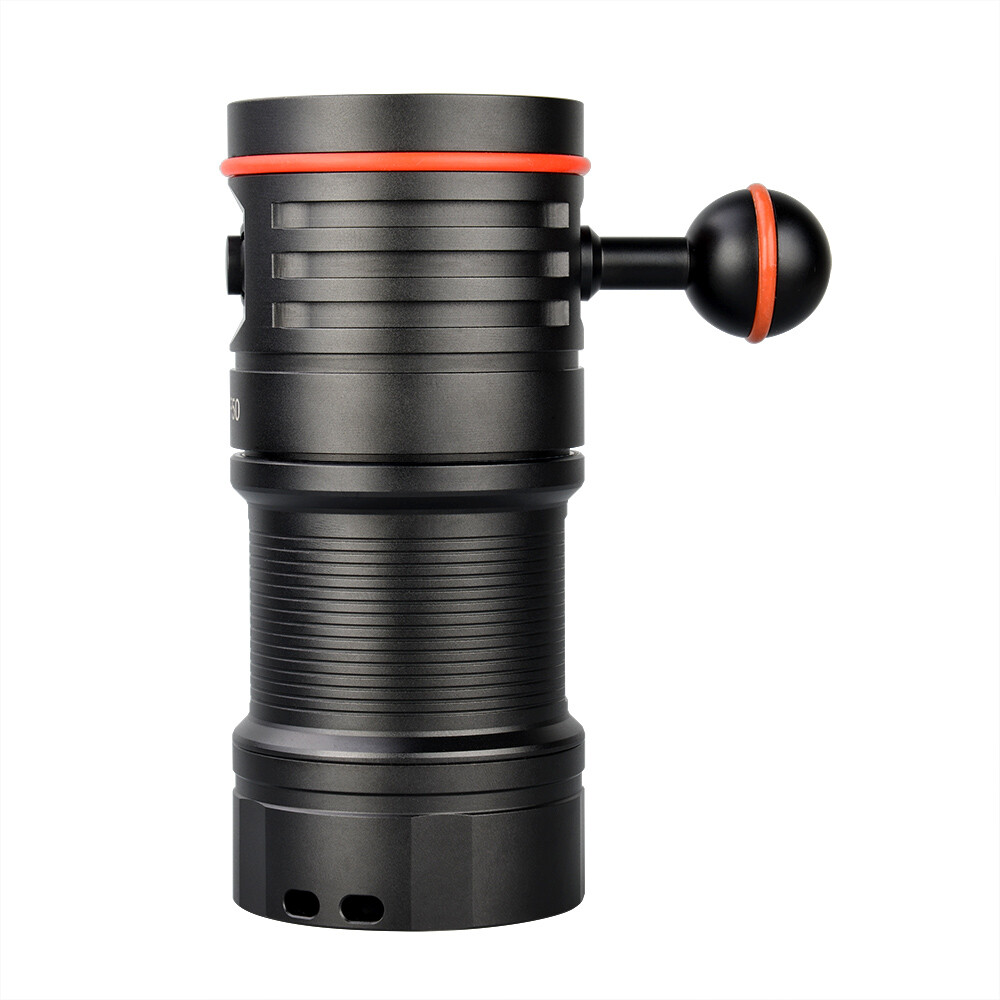 Trustfire DF50 6500LM Diving Light Flashlight 70M Waterproof W / Red / UV light