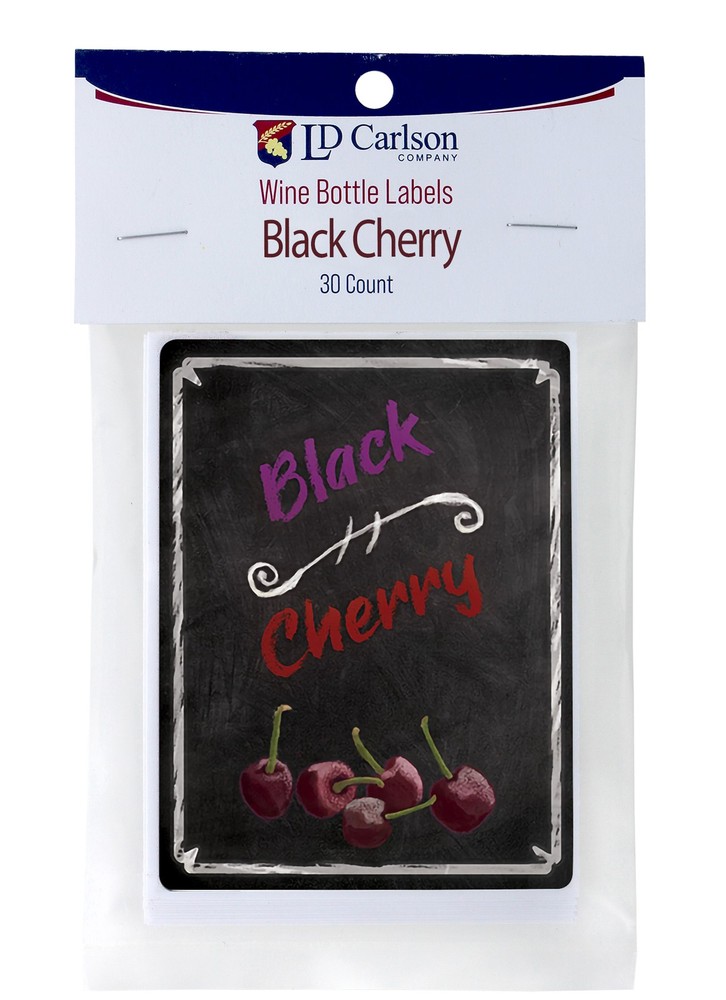 Black Cherry Wine Labels 30/Pack Mist Collection