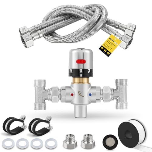 Adjustable Temperature Bypass Sensor Valve Kit for Instant Hot Water
