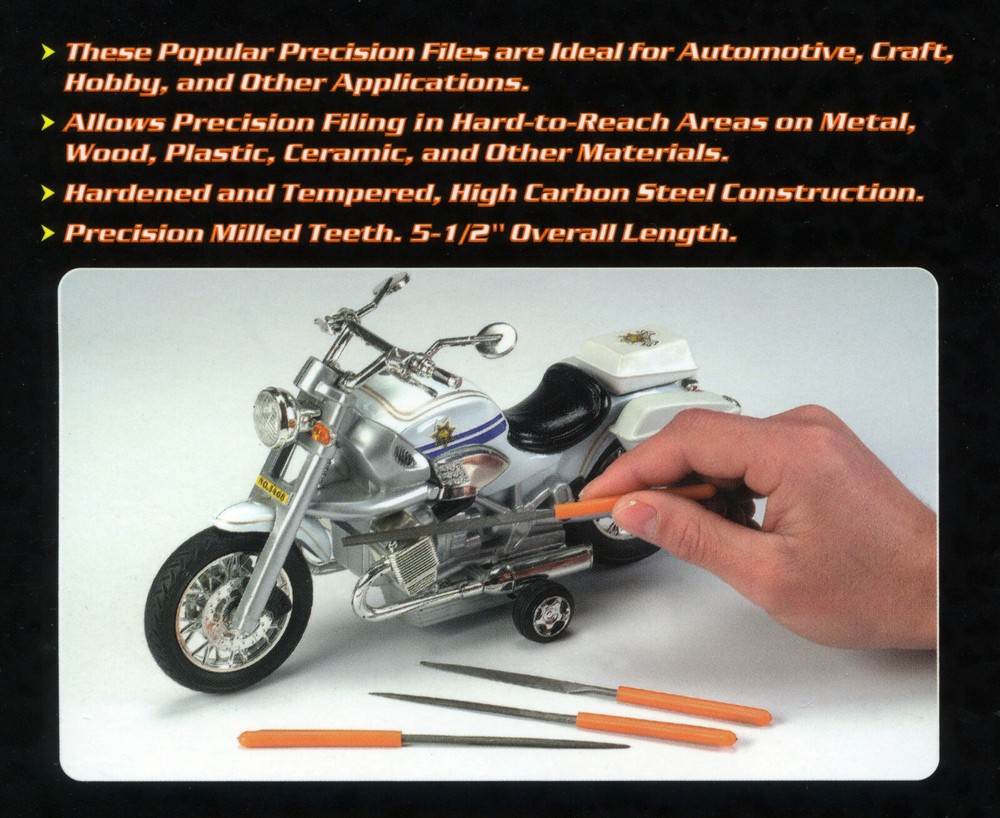 FILE SET – 10-pc mini need files – metalworking – hand tools – automotive tool