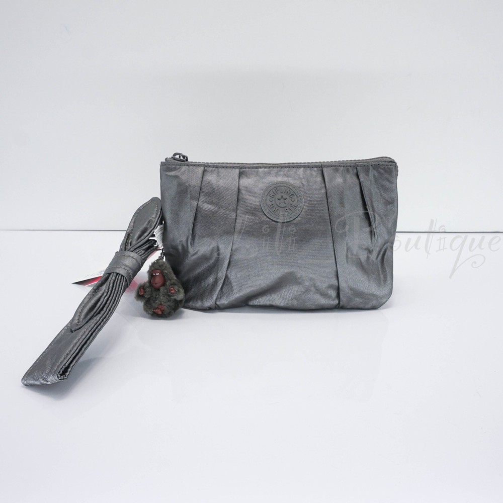 Kipling Creativity XL Pleat Extra LargePouch Polyamide KIB5P4 Moon Grey Metallic