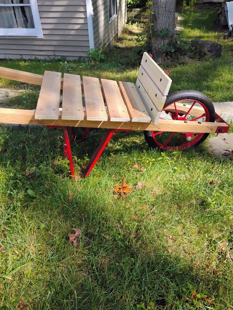 antique vintage wheelbarrow