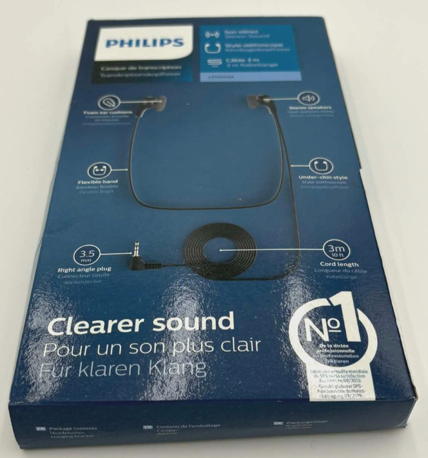 Philips Speech Deluxe Transcription Headset LFH0334