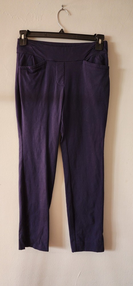 Spartina 449 Maren Pull On Pants Navy Blue Stretch Size Medium