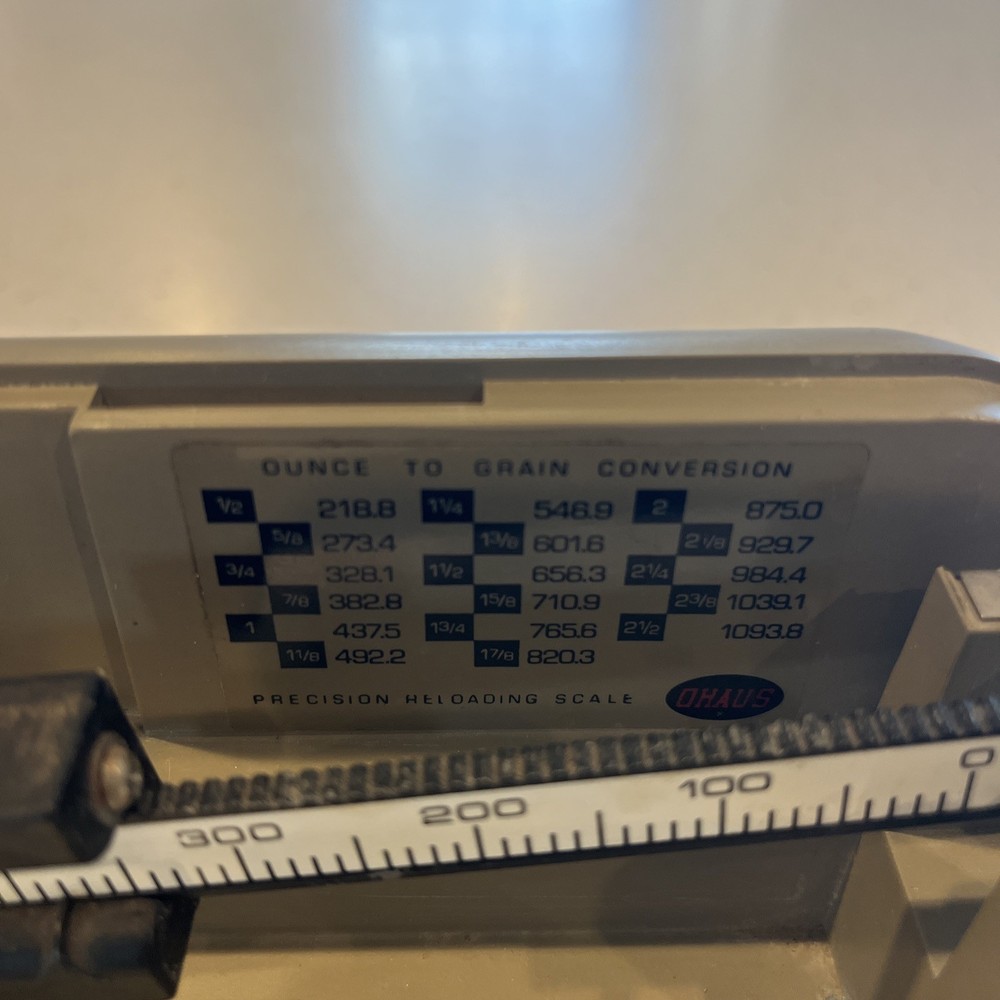 Ohaus Ounce to Grain Conversion