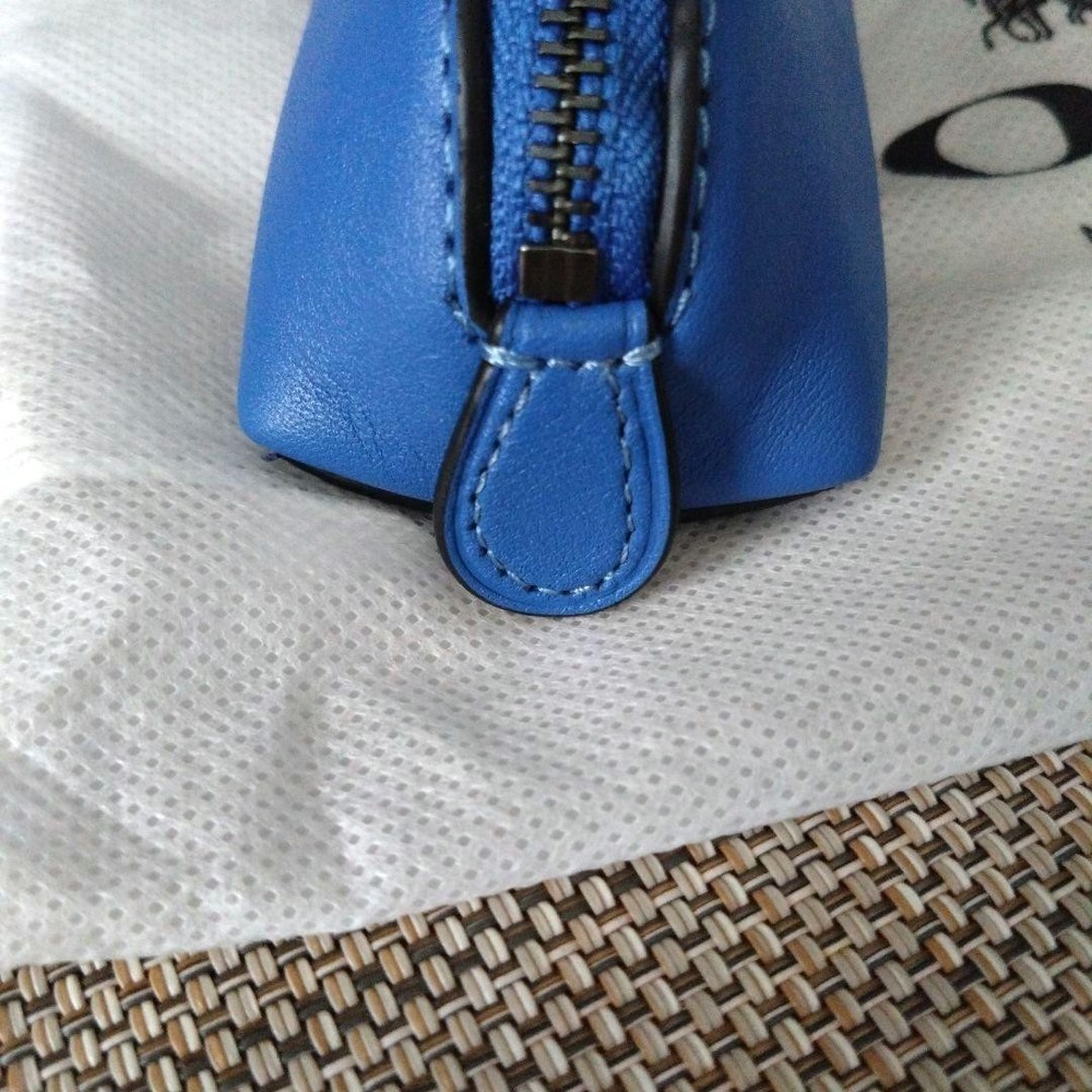 COACH leather pencil case pencil case blue