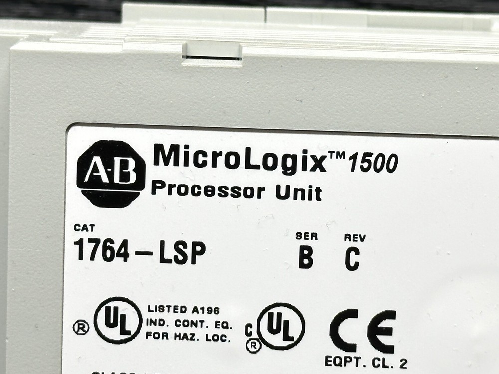 Allen Bradley 1764-24BWA Ser A 1764-LSP Ser B FW 5 MicroLogix 1500 Control