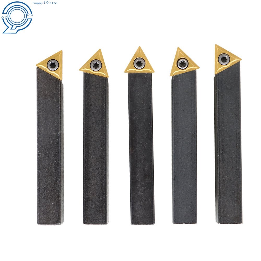 5 × 1/2" Carbide Indexable Turning Tool Lathe Tool Bit With Carbide Inserts