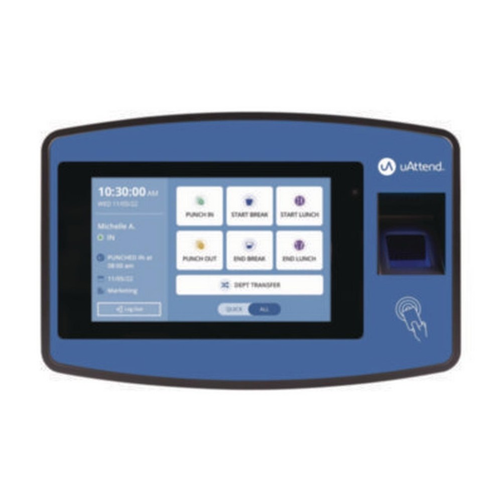 Processing Point 2500_40_2 Biometric Time Clock Black/Blue