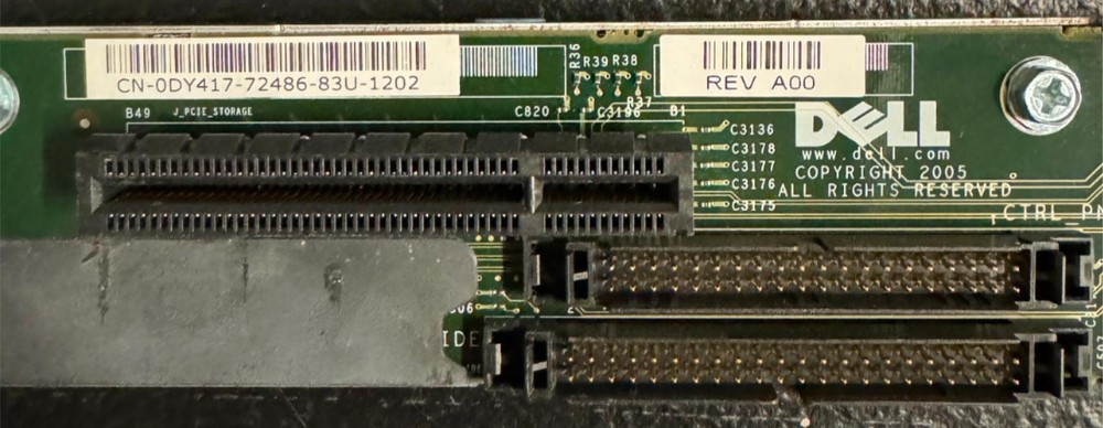 Dell 0DY417 PowerEdge 1950 Side Plane Riser Board PCI-E Express