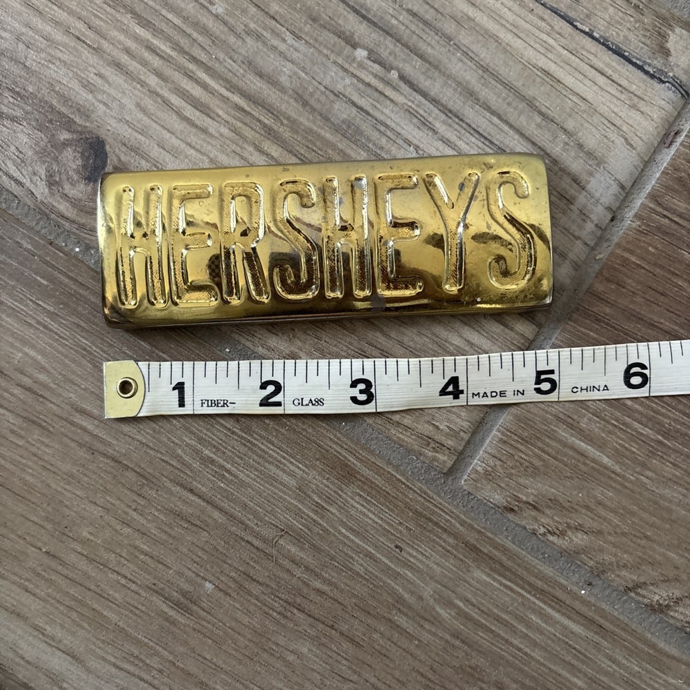 Hershey Candy Bar Hershey's Solid Brass 4.5" x 2.5" 3A