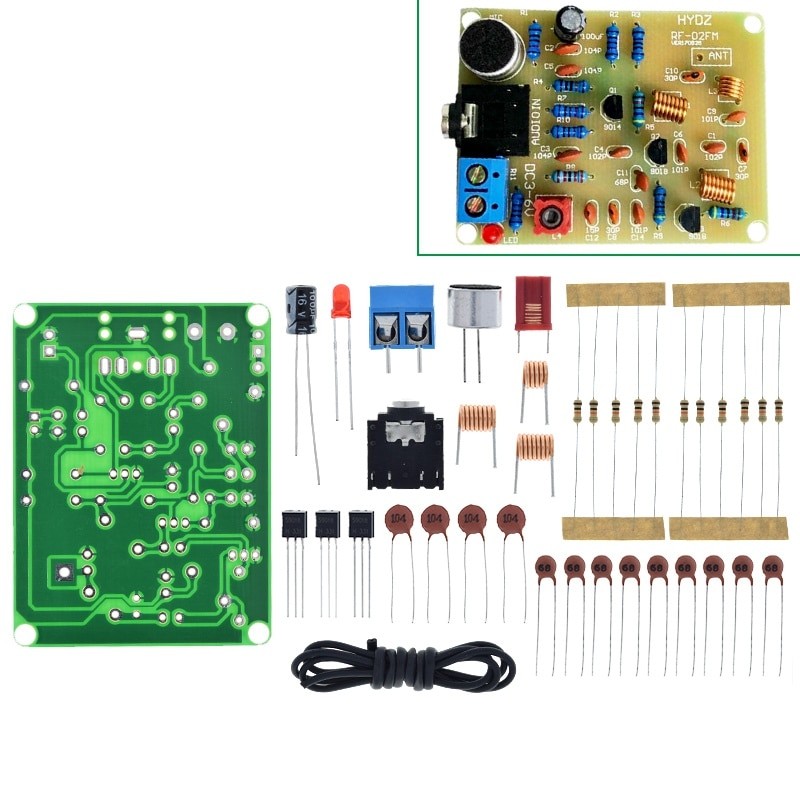 88-108MHz FM Radio Transmitter Frequency Modulation Wireless Microphone DIY