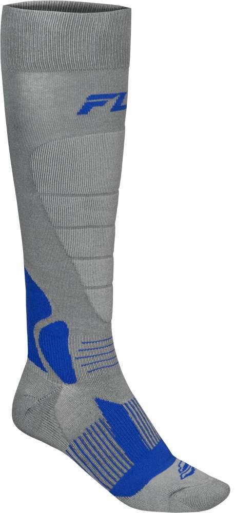 Fly Racing Heavyweight Wool Socks Gray/Blue