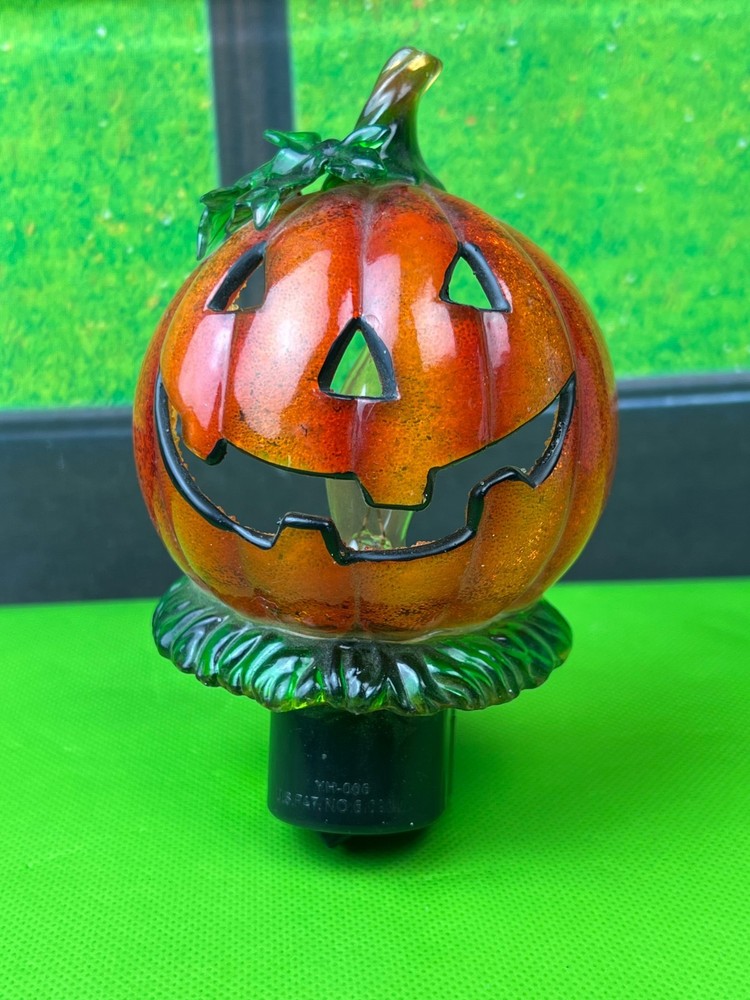 Halloween Jack O Lantern Pumpkin plug in night light