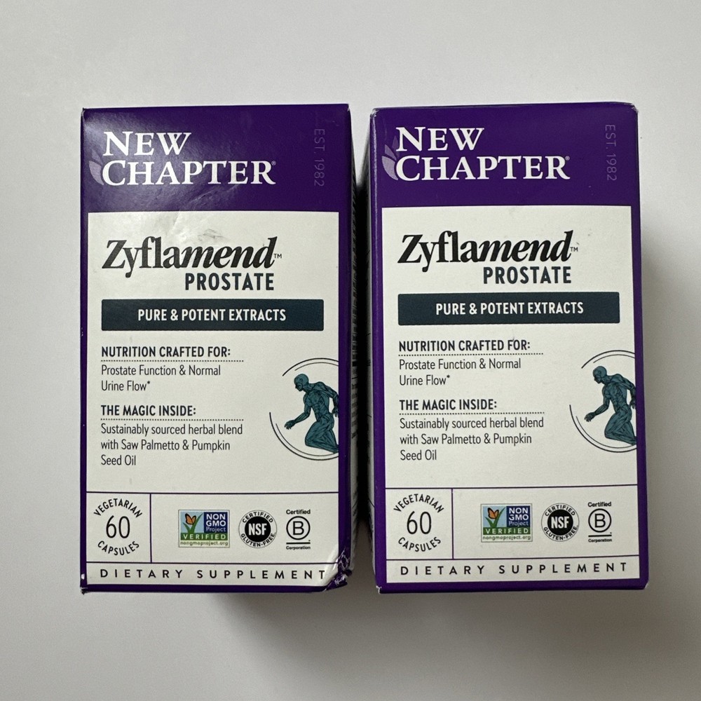 (2) New Chapter Prostate Supplement Zyflamend Prostate Exp. 10/26+