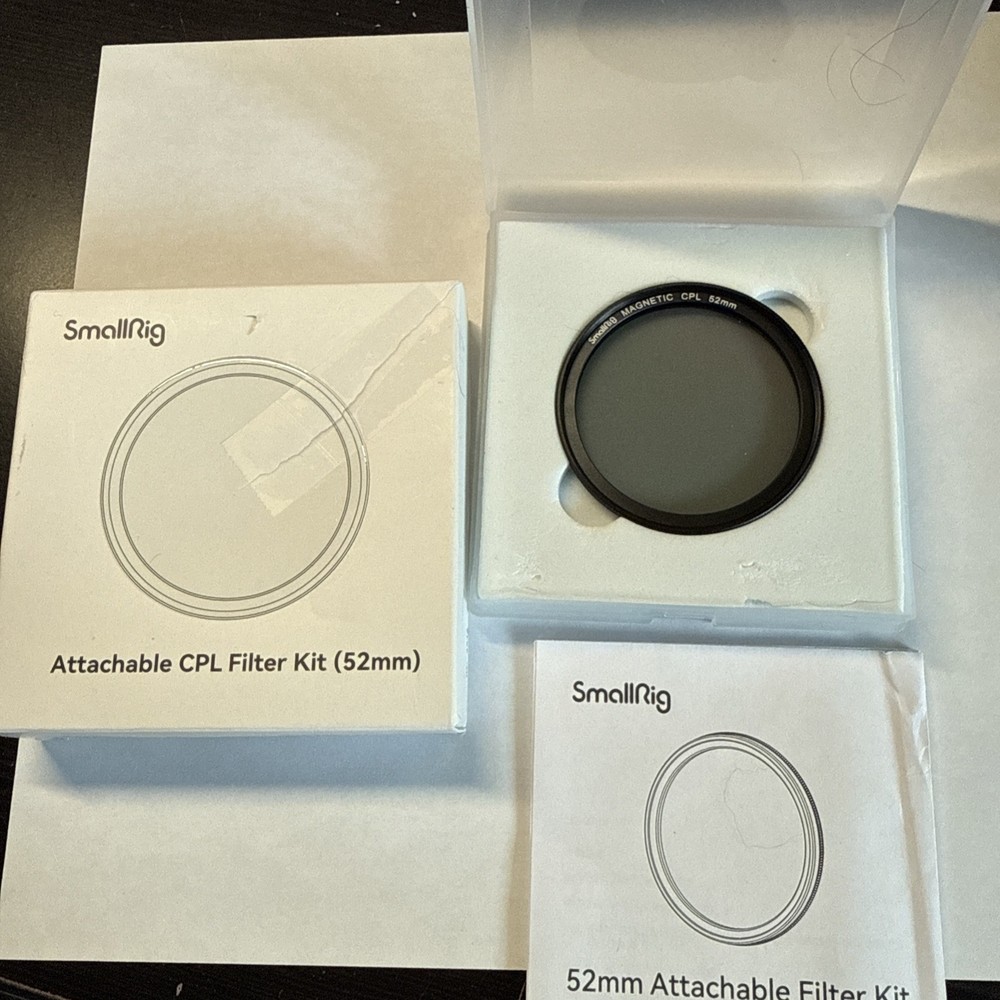 Smallrig Detachable CPL Filter Kit Universal Filter Adapter 52mm iPhone Android