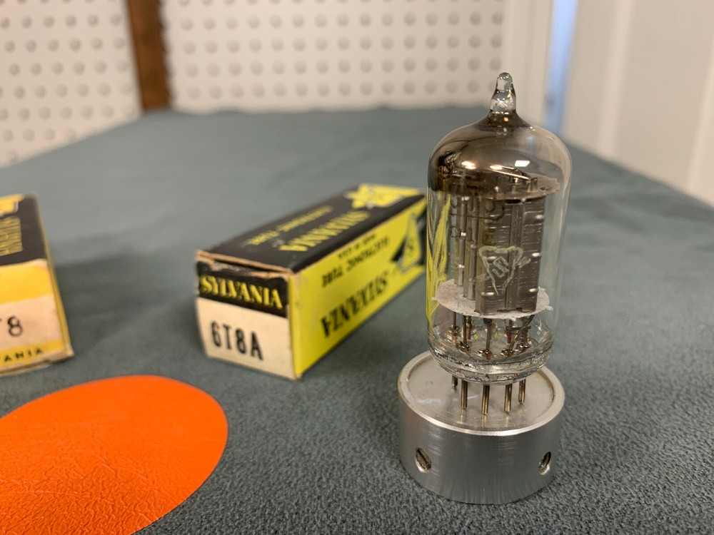 2x Sylvania 6T8 Matched Pair - Amplitrex Tested