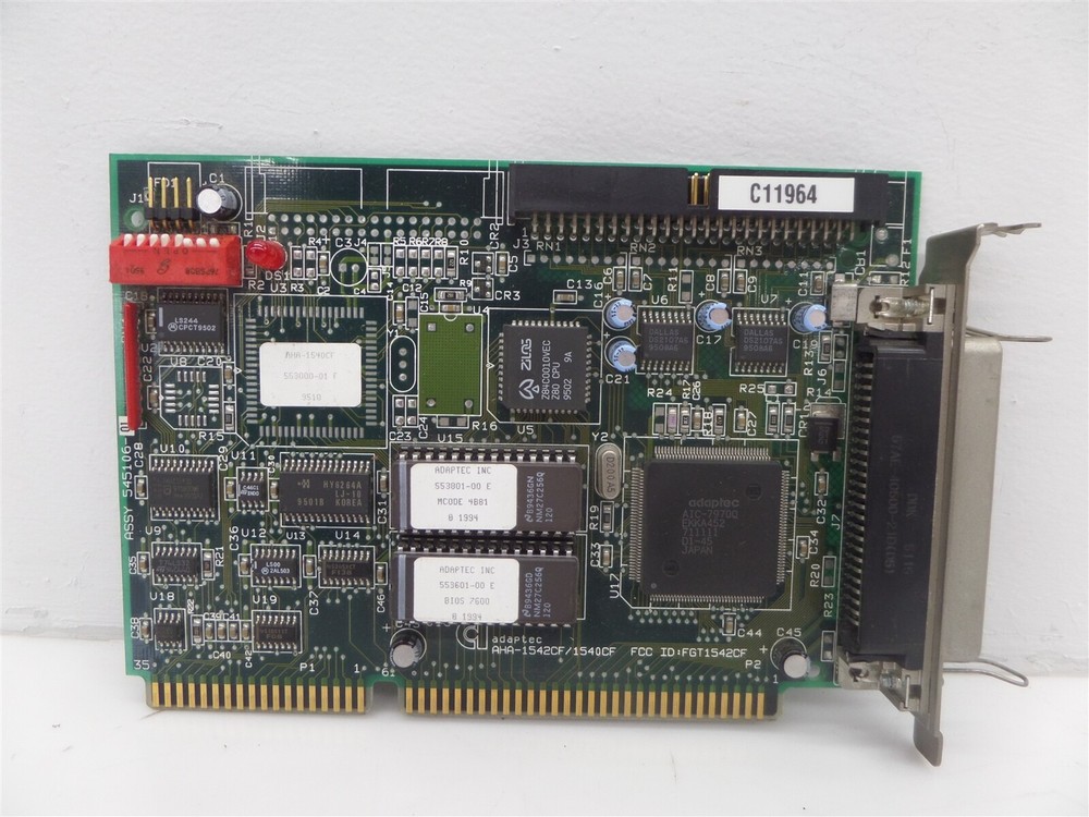 Vintage Adaptec AHA-1540CF SCSI Controller Card