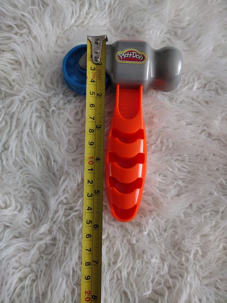 Play Doh Hammer Orange Handle Blue Shape Roller