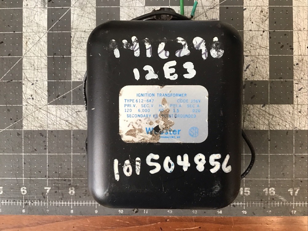 Webster 612-6A7 Ignition Transformer Code J96V(LW04C)