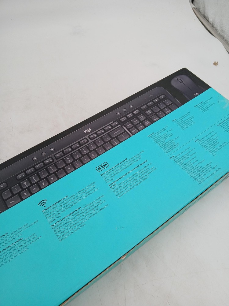 Logitech MK540 Advanced Wireless Keyboard Mouse Combo Black USB New Open Box