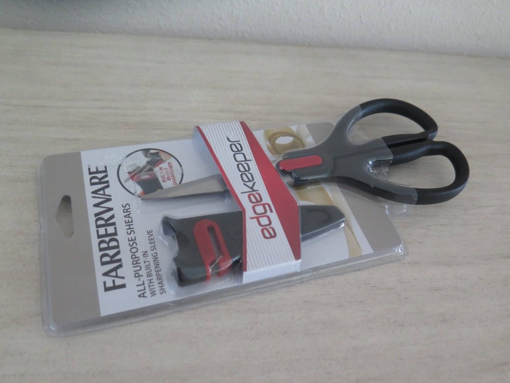 Farberware Edgekeeper All-Purpose Shears Scissors w/Built-In Sharpening Sleeve