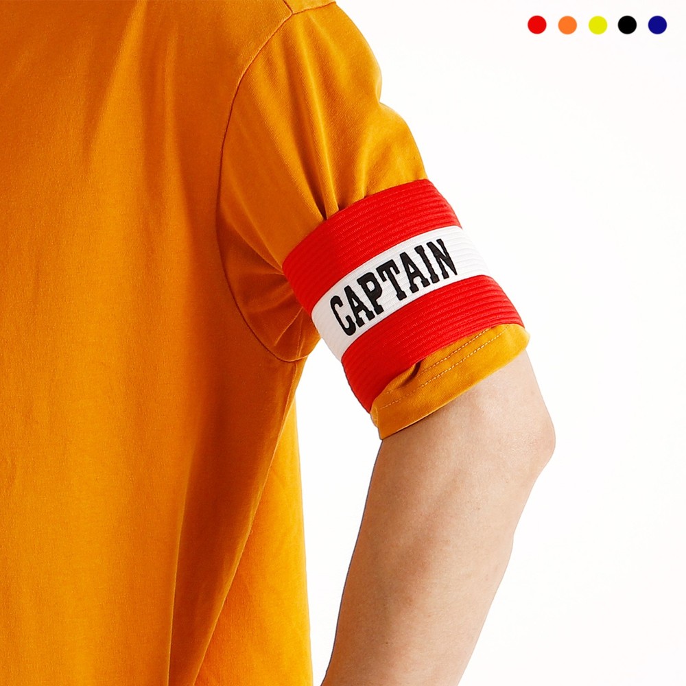 2Pcs Black Yellow Captain's Armband TRAINING Arm Band