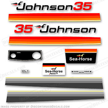 Fits Johnson 1979 35hp Decals