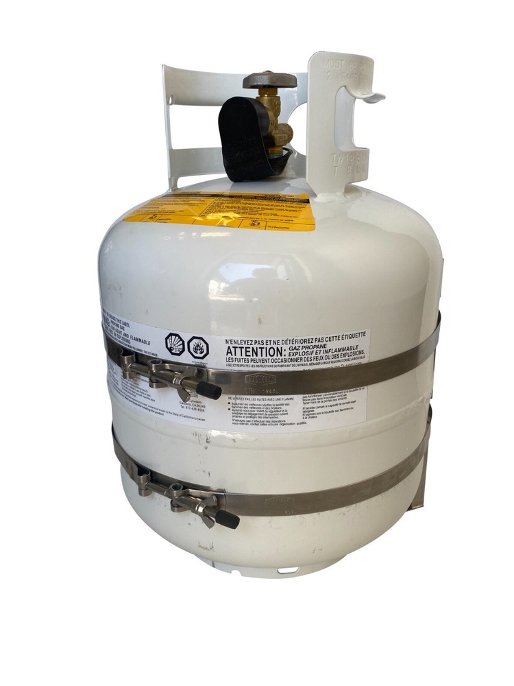 20 lb Stainless Steel Propane Tank Mount for RV VEHICLE MARINE CAMPER SAILBOAT