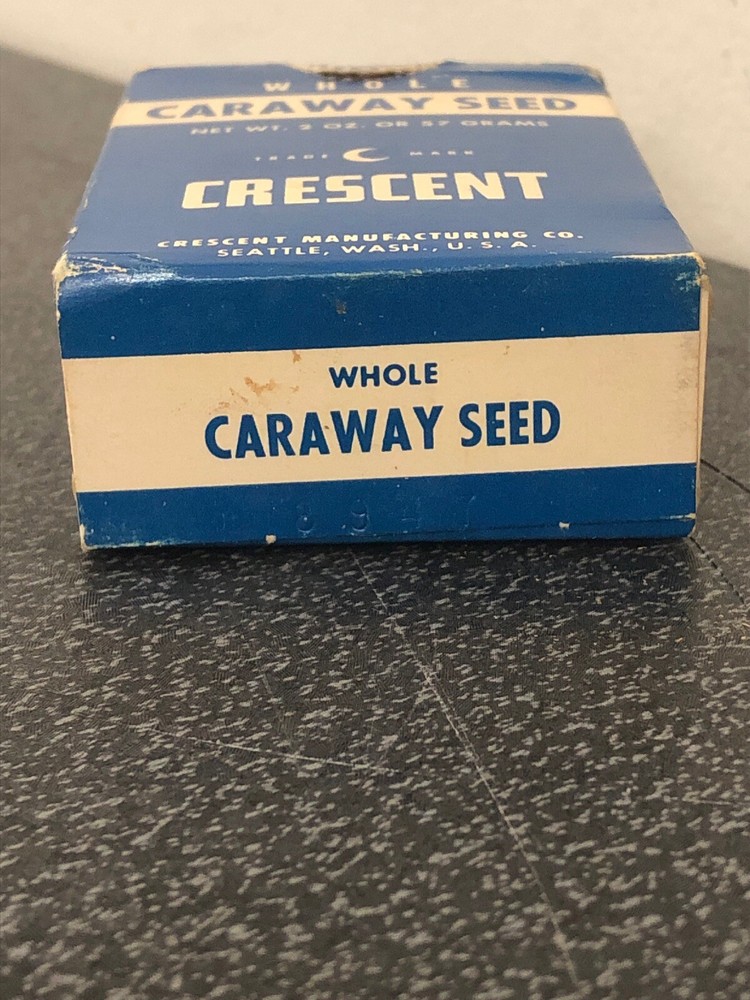 Crescent Whole Caraway Seed Spice Box 2 oz Blue