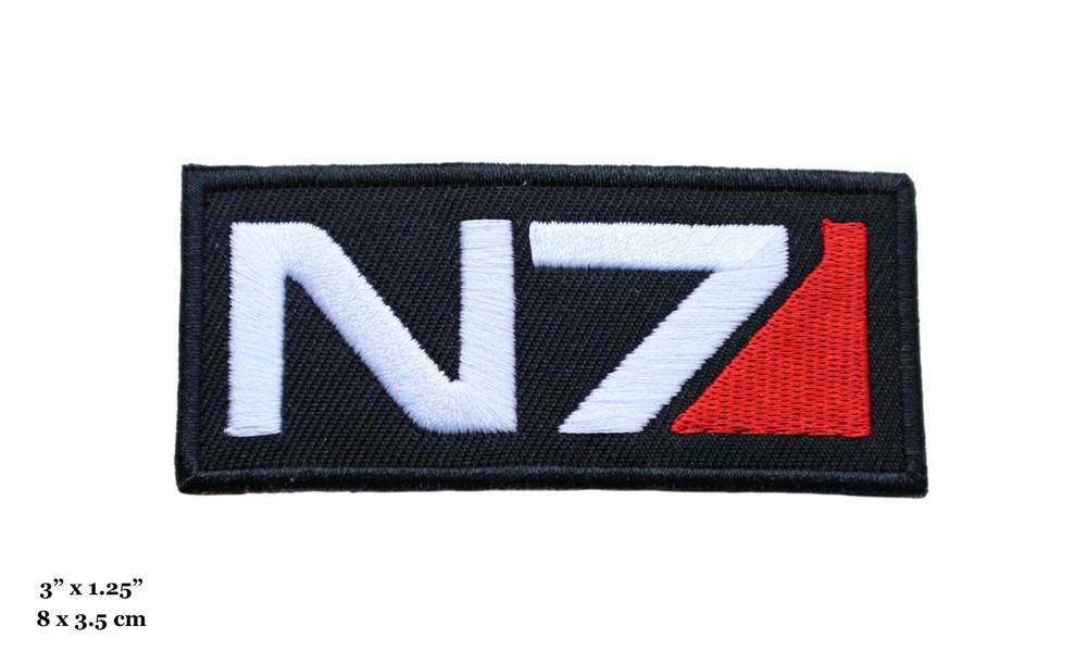 Mass Effect N7 Logo Embroidered Iron On Patch