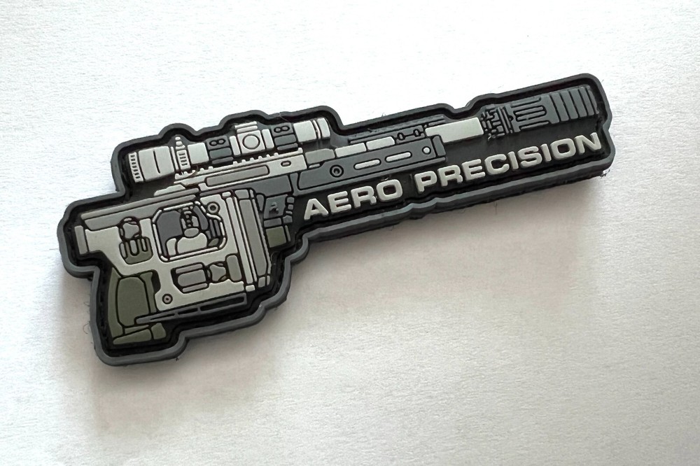 Aero Precision folding Rifle Morale Patch 2023 grey