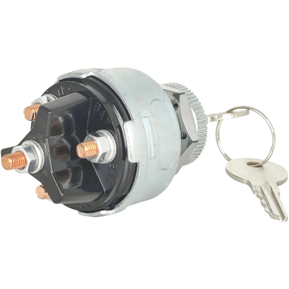 12V 4 Position Acc Off IGN (Start) Universal Ignition Key Switch for Trailer
