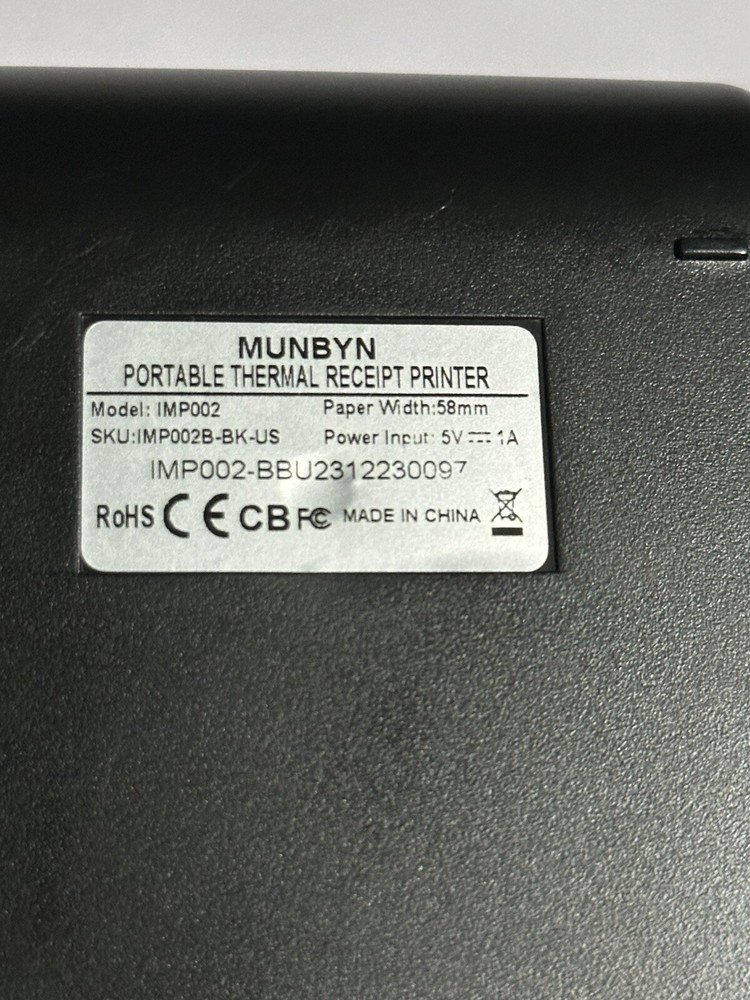Munbyn IMP002 Receipt Printer Bluetooth