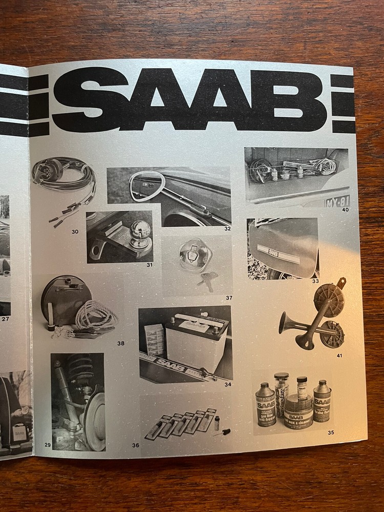 SAAB 99 Sales Brochure ORIGINALPackage Options