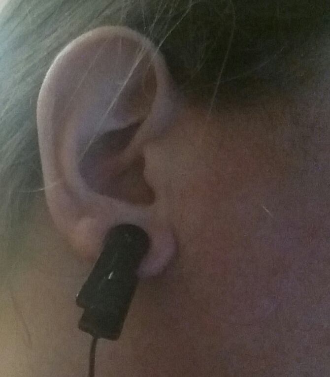 Ear Clip electrode (1 per package), 18" lead