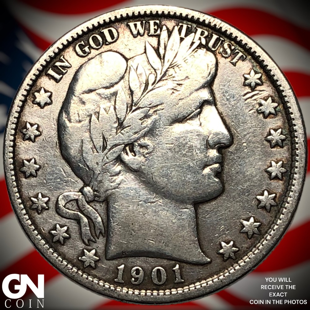 1901 P Barber Half Dollar M9728