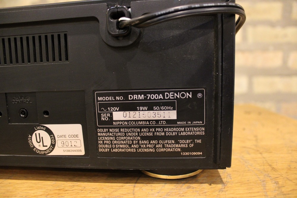 Denon DRM 700 3-HEAD cassette deck ,,SERVICED,, Full-functional