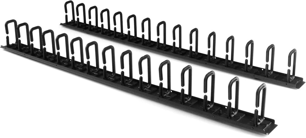 StarTech CMVER40UD Vertical Server Cable Organizer with D-Ring Hooks Rack Cord