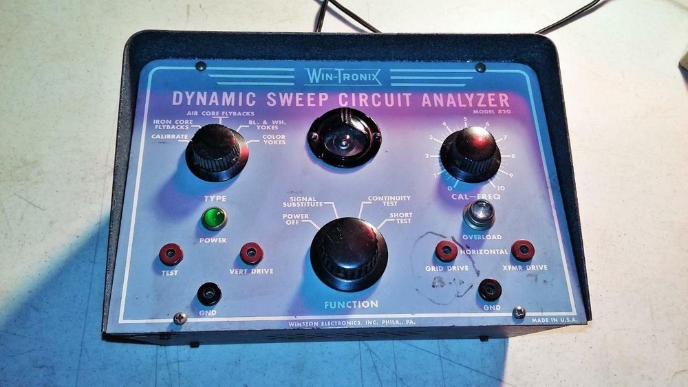 Winston Electronics WIN-TRONIX Dynamic Sweep Circuit Analyzer 820 SAME DAY SHIP