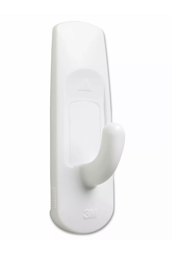 Command General Purpose Hooks Medium 3 lb Cap White 2 Hooks and 4 Strips/Pack