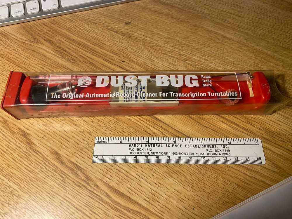 Vintage Turntable WATTS DUST BUG record cleaner kit