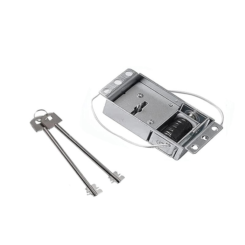 Black Electronic Safe Lock Replacement Keypad with Solenoid Lock & 2 Keys