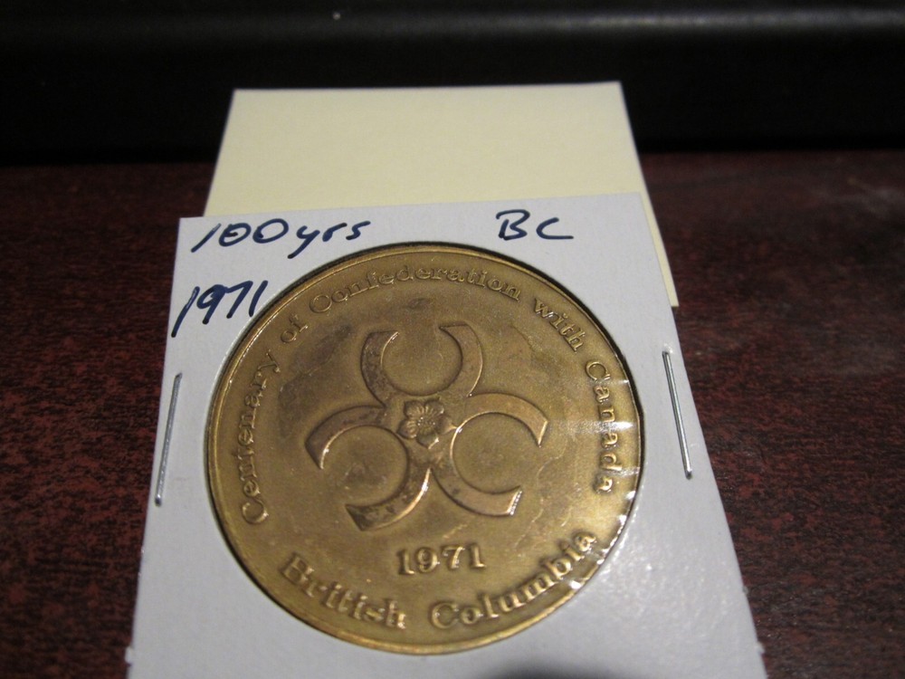1971 - BC Centennial - Canada Commemorative Trade Dollar