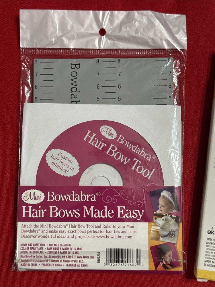 Lot EK Tools Bow Making Set - Mini Bowdabra - NEW