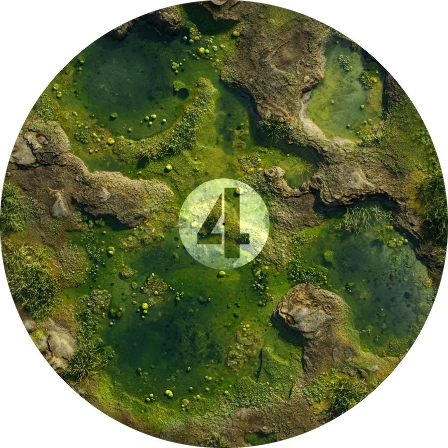 Objective Markers Set - 7.57" - Blight - Compatible w/ Warhammer 40K