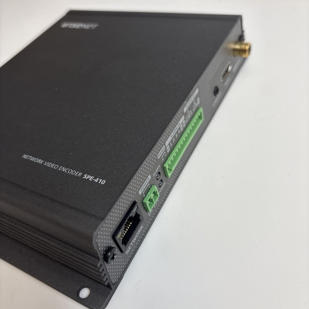 WiseNet SPE-410 Network Video Encoder -No Adapter /Cables (Open Box Unused)