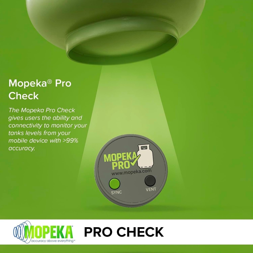 Pro Check Wireless Propane Gauge - Ultrasonic Level Indicator, App Remote Rea...